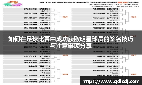 如何在足球比赛中成功获取明星球员的签名技巧与注意事项分享